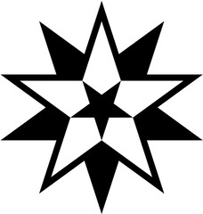 Star vector icons. Set of star symbols isolated. Vector file