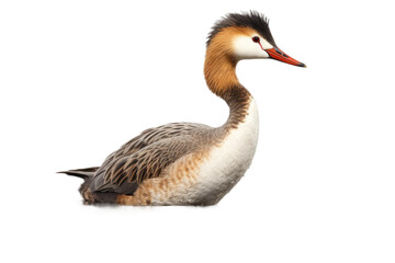 The Real Grebe Encounter on isolated background