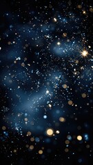 Abstract background with bokeh defocused lights and stars.