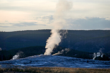 Boiling water in Yellowstone national park