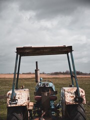 Tractor in a meadow