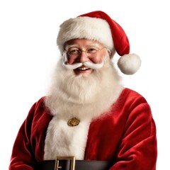 Naklejka premium Santa Claus Christmas themed on a white background. 