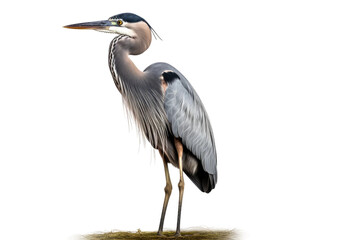 Authentic Heron Imagery on isolated background