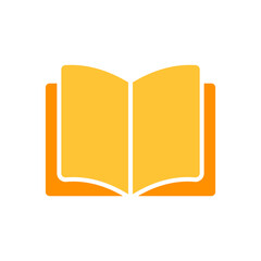 Open book line icon. Studying, self-education, reading, school, university,. Vector color icon on a white background for business and advertising.