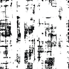 Seamless pattern, rough vector background, black and white