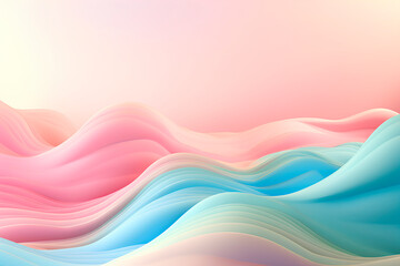 abstract pastel colored background with waves