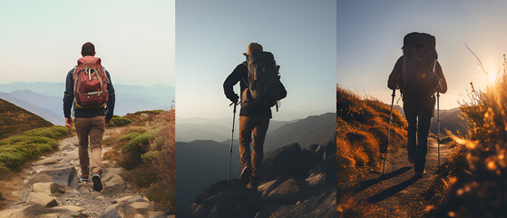 Lifestyle Shots of People Engaged in Hiking, Generative AI