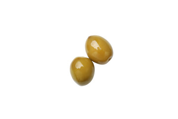 PNG,green olives, isolated on white background