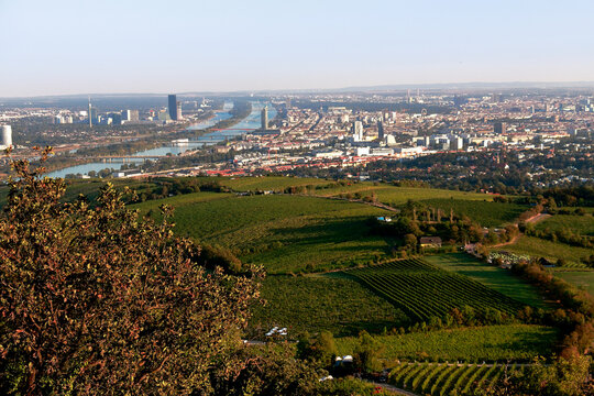 Panorama of Vienna, Ausria, from Kahlenberg, Cobenzl