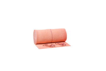 Elastic Bandage, Medical bandage roll isolated on white background