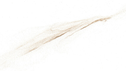 3D rendering of scattered sand granules or fine dirt on transparent background