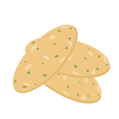 Garlic bagels bread