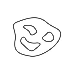 Squamous cell carcinoma line icon