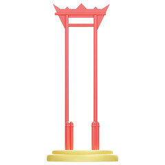 thailand 3d icon illustration