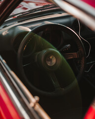 Detail shot of the car