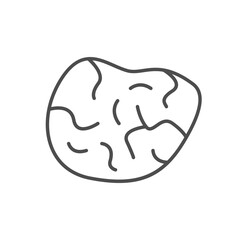 Mole or birthmark line icon