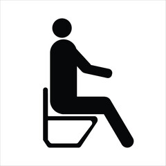 man sitting icon