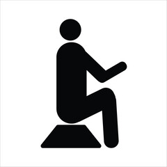 man sitting icon