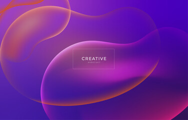 abstract background with circles, Pink background
