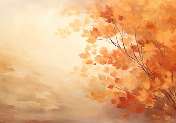 Lush fall backdrop with vibrant hues and textures - obrazy, fototapety, plakaty