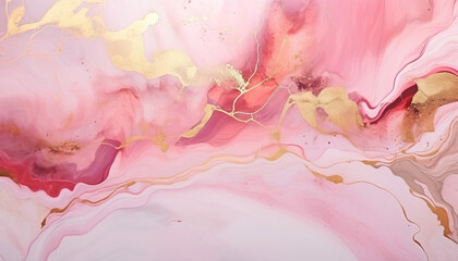 Obraz na płótnie Canvas abstract fluid art painting with alcohol ink liquid