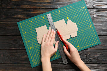 Accessory for creativity - cutting mat, creativity tools concept