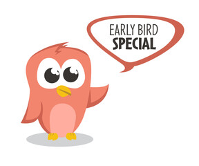 Early Bird Special discount sale event banner or poster.