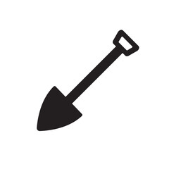 shovel icon design vector isolated