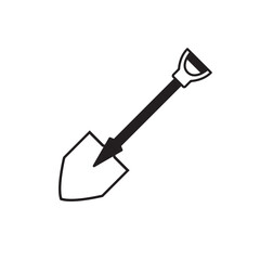 shovel icon design vector isolated