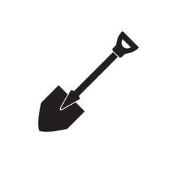 shovel icon design vector isolated
