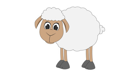 cartoon sheep illustration