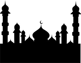 Mosque City Silhouette