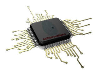 ,Ai chip, artificial intelligence,using command prompt for generates something, Futuristic technology transformation.