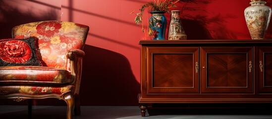 Close up view of miscellaneous furniture items