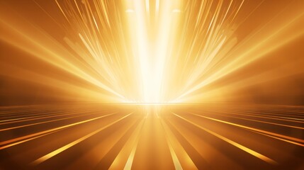 golden scene with light rays background