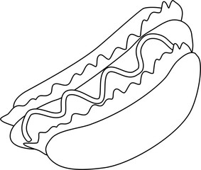 Food Doodle Line Art