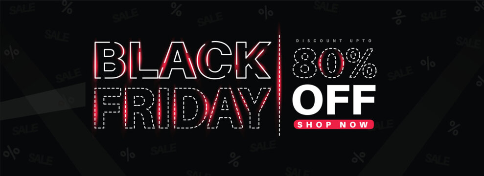creative Black Friday vector banner,poster illustration for Sale with abstract background. 
