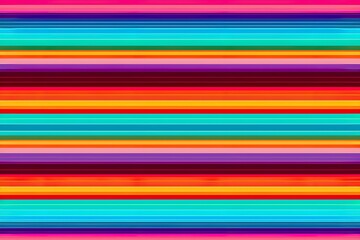 Party decoration or background with colorful striped Mexican ethnic fabric pattern