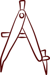 School Doodle Line Art