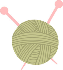 Ball of Yarn Vector Illustration