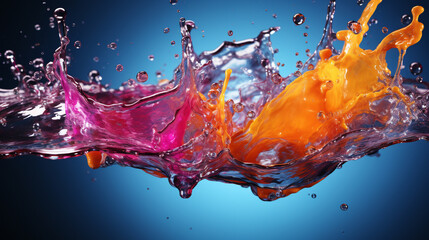 splash isolated on white background HD 8K wallpaper Stock Photographic Image