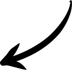 Hand drawn arrow