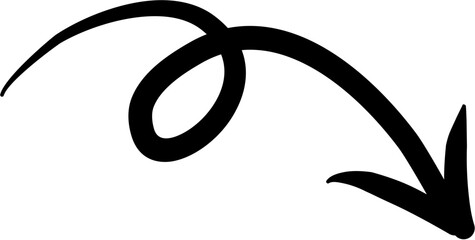 Hand drawn arrow