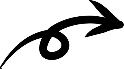 Hand drawn arrow