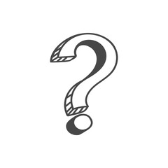 question mark icon doodle