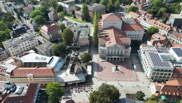 Drohnenaufnahmen Weimar in Th&uuml;ringen im Herbst