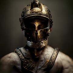 greek god with intricately detailed armor shading lighting aesthetic cinematic shot cinematic lighting 32k photo taken by Canon incredibly detailed sharpen details  - obrazy, fototapety, plakaty