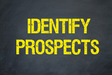 Fototapeta na wymiar Identify Prospects 