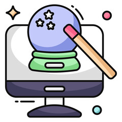 Trendy design icon of magic ball