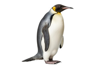 Emperor Penguin on White Background Generative AI